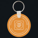 Chaveiro Custom Rose Gold Business Logo Promo Keychains<br><div class="desc">Elevate your brand with this custom rose gold business logo keychain. Perfect for small businesses,  startups,  and entrepreneurs seeking stylish and professional promotional products. Add your company logo or custom text to create elegant branded accessories. Ideal for marketing giveaways,  client gifts,  networking events,  and everyday business promotional keychains.</div>
