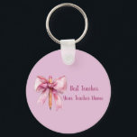 Chaveiro Custom Teacher Name Keychain Teacher Appreciation<br><div class="desc">A beautiful personalized teacher keychain designed to celebrate amazing teachers.
Customize it with the teacher’s name to create a thoughtful and unique gift perfect for teacher appreciation or end-of-year gifts.</div>