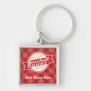 Chaveiro Customizable Baseball Aunt Keyring