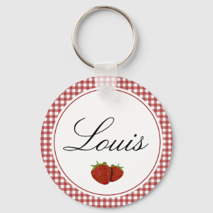 Chaveiro Customizable Cute Strawberry