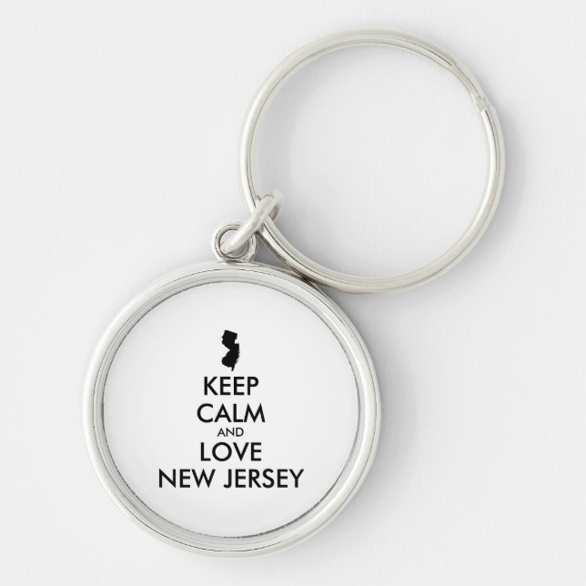 Chaveiro Customizável MANTENHA A CALMA e AME NEW-JERSEY (Frente)