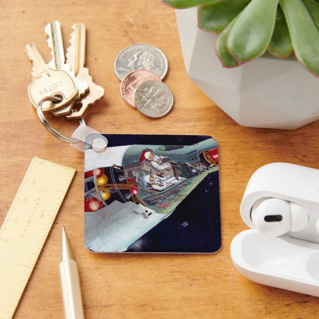 Chaveiro Cutaway, Uma Nave Espacial Gemini De Duas Pessoas  (Mesa)