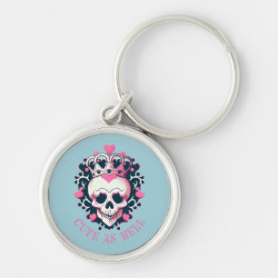 Chaveiro Cute as Hell Schädel mit Krone