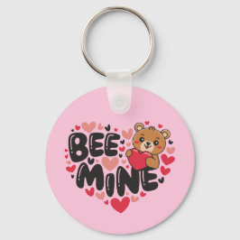 Chaveiro Cute Bee Mine Teddy Bear Valentine's Day