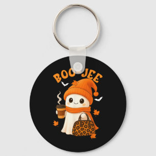 Chaveiro Cute Boo Jee Ghost Halloween Beanie Ghost Coffee W