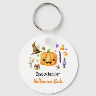 Chaveiro Cute Boo Pumpkin Spooktacular Festa de Halloween B