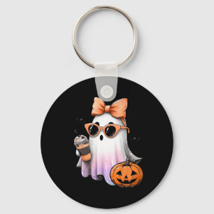 Chaveiro Cute Bougie Ghost Café Pumpkin Spooky Season Hal