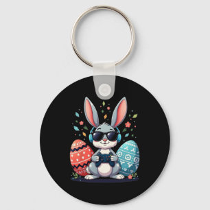 Chaveiro Cute Bunny Gamer Ovos de Páscoa Rodeado