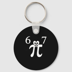 Chaveiro Cute Cartoon Pi Piada de Matemática - Período 6 7 