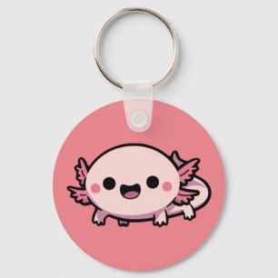 Chaveiro Cute Chibi Axolotl