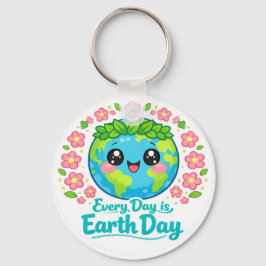 Chaveiro Cute Earth Day Keychain
