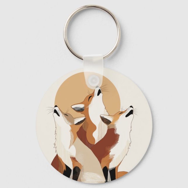 Chaveiro Cute Fox Pack Aesthetic Key Holder (Frente)