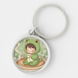 Chaveiro Cute Froggy Coffee Tale Design