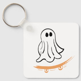 Chaveiro Cute ghost skatetboard