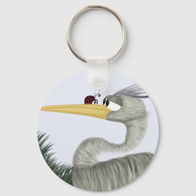 Chaveiro Cute Heron e Ladybug (Frente)