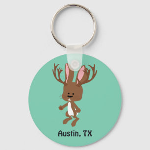 Chaveiro Cute Jackalope - Austin, Texas