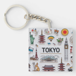 Chaveiro Cute Japan Icons: Sticker Pack Adventure