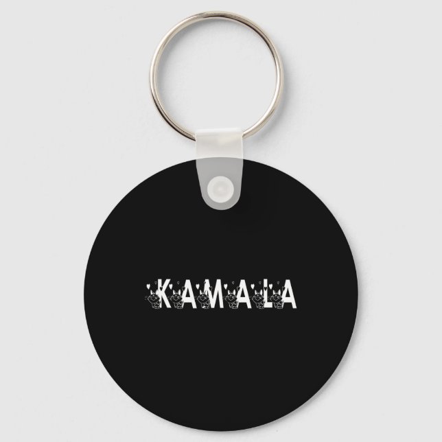 Chaveiro Cute Kamala Cat - Letra de Letra (Frente)