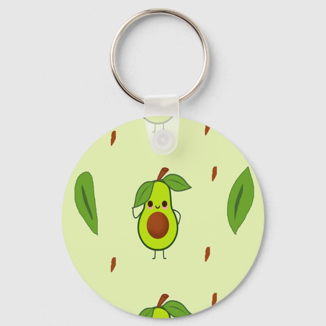 Chaveiro Cute kawaii avocado (Frente)