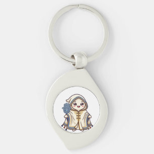 Chaveiro Cute Kawaii Manto Marroquino Barnous e Mão Khamsa