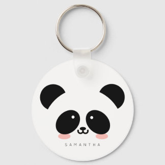 Chaveiro Cute Kawaii Panda | Adicione seu nome