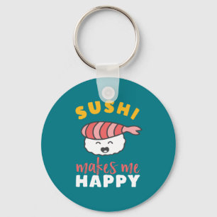 Chaveiro Cute Kawaii Sushi Comida japonês engraçado