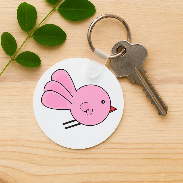 Chaveiro Cute Little Pink Bird Keychain (Criador carregado)