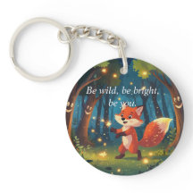 Cute Magical Fox Keychain