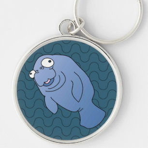Chaveiro Cute Manatee Hugger Cartoon Animal