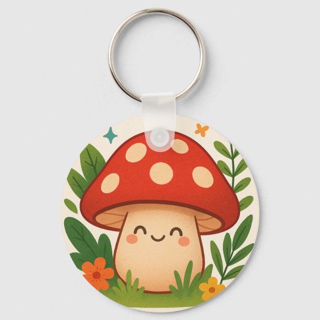 Chaveiro Cute Mushroom Keychain (Frente)