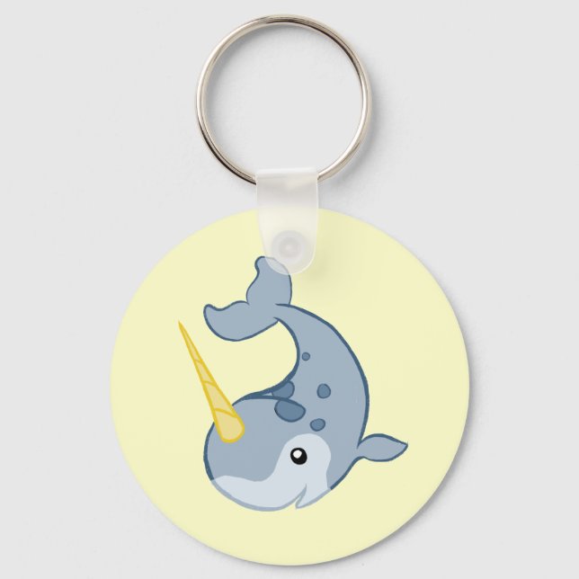 Chaveiro Cute Narwhal (Frente)