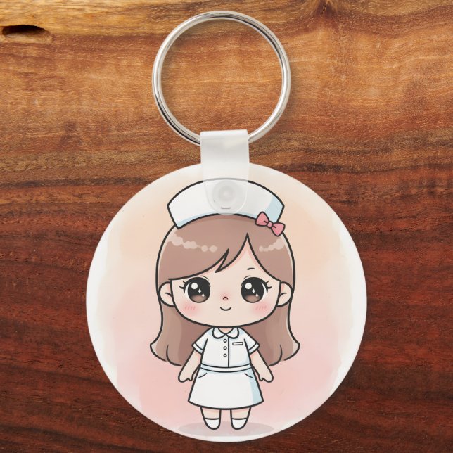Chaveiro Cute Nurse Keychain (Frente)