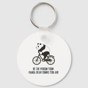 Chaveiro Cute Panda Ciclismo Ciclista Bicicleta Estrada Bic