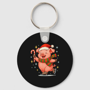 Chaveiro Cute Patinação No Gelo G Papai Noel Engraçado Nata