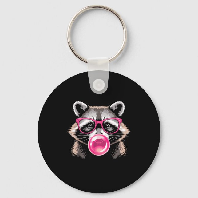 Chaveiro Cute Raccoon Design For Men Women Kids Racoon Racc (Frente)