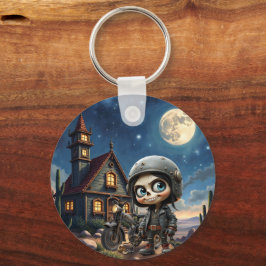 Chaveiro Cute Skull Biker | Passeio ao Luar pelo Deserto