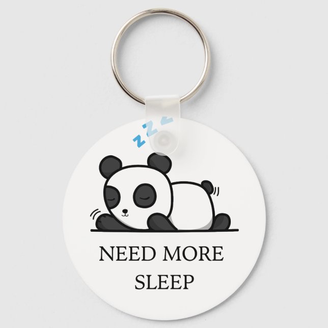 Chaveiro Cute Sleeping Panda Keychain (Frente)