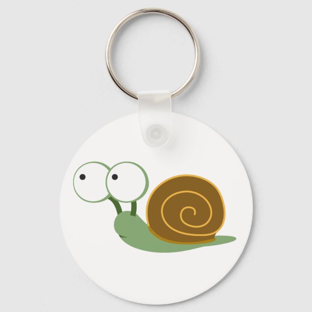 Chaveiro Cute Snail" (Frente)