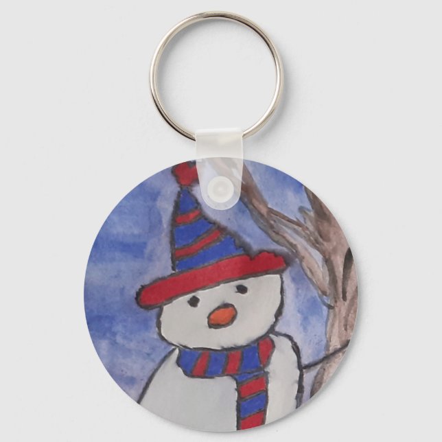 Chaveiro Cute Snowman (Frente)