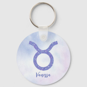Chaveiro Cute Taurus - Sinal de Astrologia Personalizado -