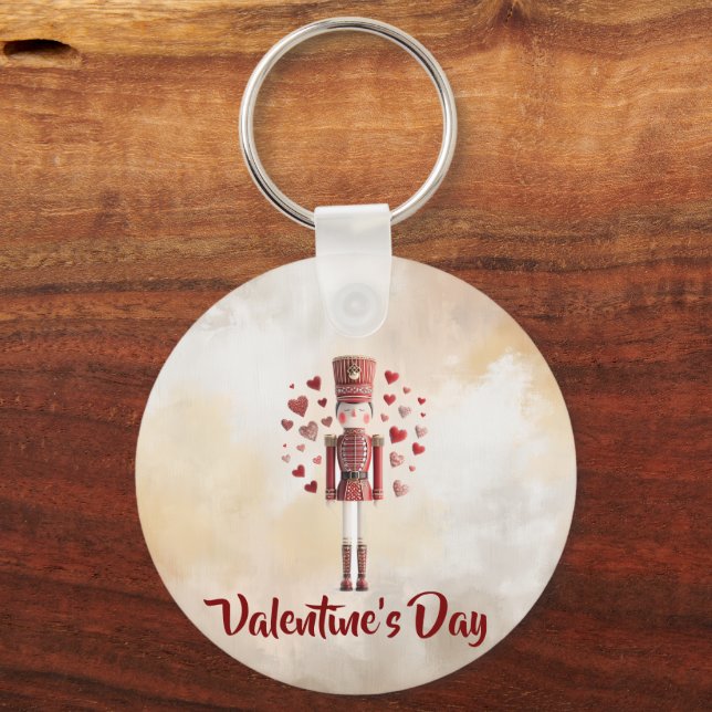 Chaveiro Cute Valentine Nutcracker Heart Keychain (Frente)