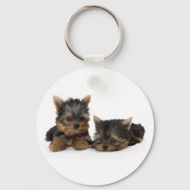 Chaveiro Cute Yorkshire Terrier cachorrinhos (Frente)