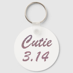 Chaveiro Cutie 3,14 Pi Dia Rosa