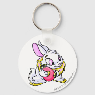 Chaveiro Cybunny amarelo que abraça Negg