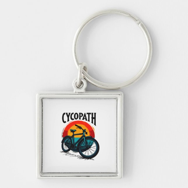 Chaveiro Cycopath: Bike Energetica com Teto Gráfico do Sol (Frente)