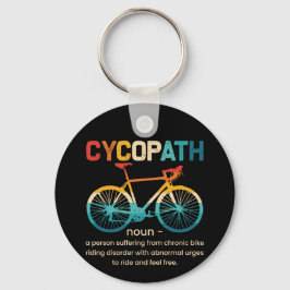 Chaveiro Cycopath Funny Cycling para Ciclistas e Bikers