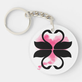 Chaveiro Cygnes amour Porte-clés en acrylique