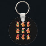 Chaveiro Cypybaras Christmas Santa Hat Funny Cypybara Lover<br><div class="desc">Cypybaras Christmas Santa Hat Funny Cypybara Lover</div>