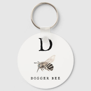Chaveiro "D" Digger Bee