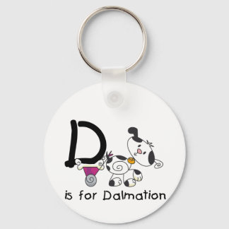 Chaveiro D é para T-shirts e presentes Dalmation